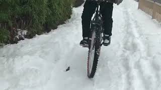 #Snow_cycling 🚵 \u0026 me in 長野県上田市