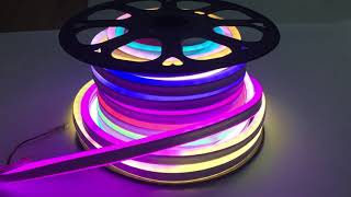 65.6ft/20m roll DC24V Double Sided Emitting 5050 Addressable Neon Led Flexible Light