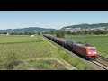 doorkomst br185 met keteltrein db cargo bij weinheim lützelsachsen d