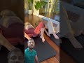 flipping my dog part 92 threeleggeddog downwarddog yoga girl balance bridge