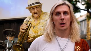 I Invite 96 Year Old Musician to Jam and Crowd is Speechless