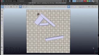 Bug 1 algorithm in V-REP simulator