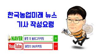 [언론마케팅 #1] 인터넷신문 한국미래뉴스 기사작성요령