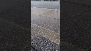 Epic hail storm out of nowhere ⛈️ | #weather #hail #storm #shorts