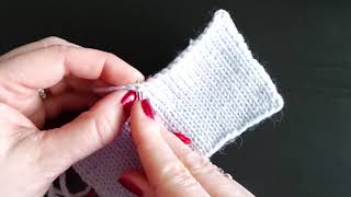 Finishing a Mattress Stitch Seam