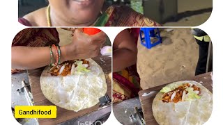 Beachside Paneer/Chicken KathiRoll #longviralvideo #kathiroll #paneer #chicken #omelette #streetfood