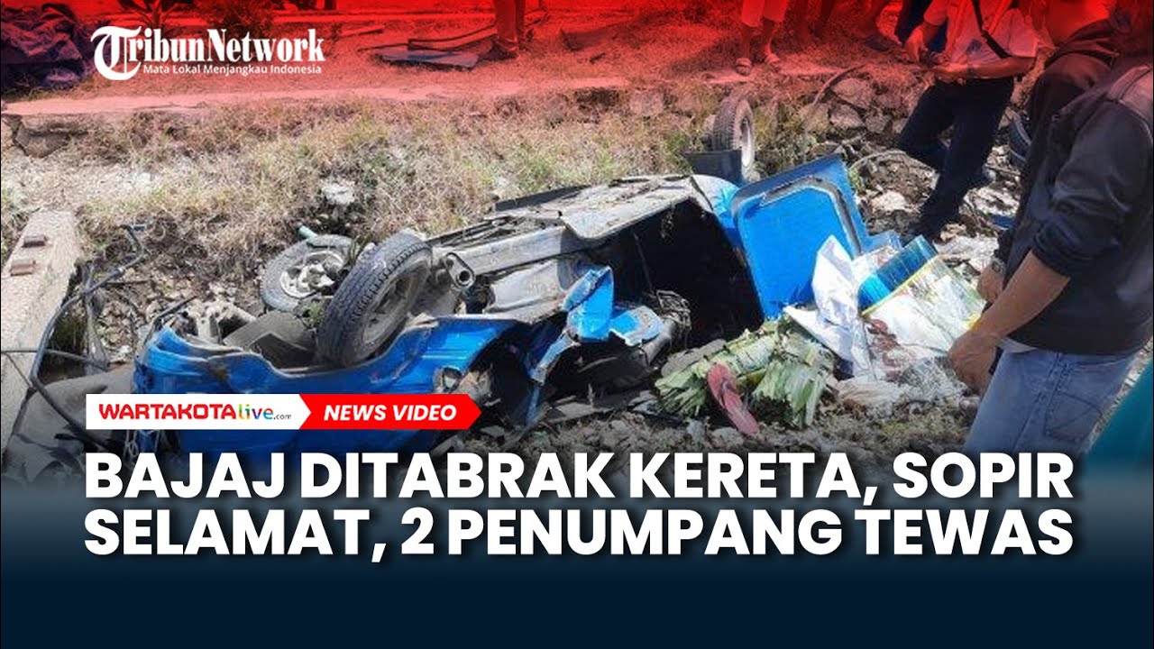 Kecelakaan Maut Bajaj Dilibas Kereta Api Di Bulak Kapal Bekasi, 2 ...