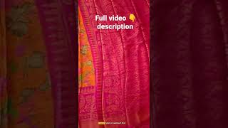 orange and pink brasso saree.. @tejutrends8448  #brassosareecollection