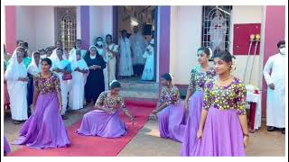 Thirunadha sharanam sharanam.... welcome dance. St. maria goretti church, Kurutamcode