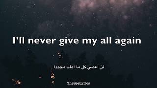 Falling - Trevor Daniel (Lyrics with arabic subtitle) - مترجمة