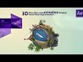 Top Logo animation intro Template with 3D Travel Planet animation |