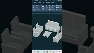 SOFA-SET | AutoCAD 3D Modeling | Satyam Jha | #autocad #3dsofaset #3dmodeling