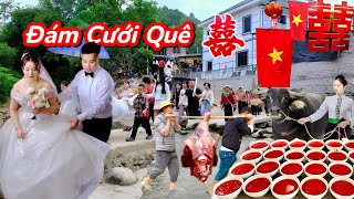 Đám Cưới Quê - Quá Hoành Tráng - Đi Bộ Đón Dâu Cả Cây Số