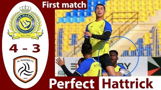 Al Nassr vs Al Shabab 4-3   Extеndеd Hіghlіghts  2023 II Ronaldo First Match Perfect Hattrick