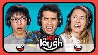 YouTubers React to Try to Watch This Without Laughing or Grinning #15