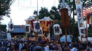 令和4年 中百舌鳥町 宮入 布団太鼓 月見祭 百舌鳥八幡宮秋祭り