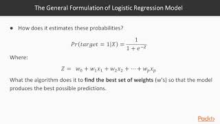 Making Predictions with Data and Python : Logistic Regression | packtpub.com