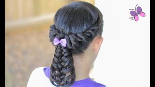 Twisted Ponytail into a Feather Braid | Braided Hairstyles | Hairstyles for Girls | Chikas Chic