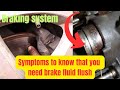 Time to change brake fluid/Symptoms that show's that you need braking system flush