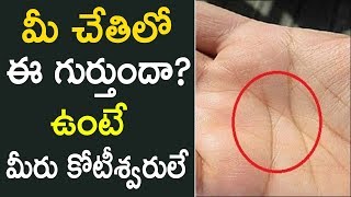 మీ చేతిలో ఈ గుర్తుందా ఉంటే మీరు కోటీశ్వరులే, Do You Have this Letter Palm Line in Hand | Telugu