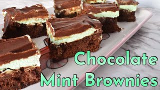 Fudgy Mint Brownies | 12 Days of Treatsmas | Day 10