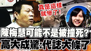 【全程字幕】陳梅慧可能不是被撞死的? 高大成大膽推測