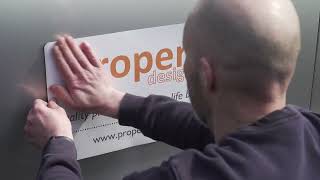 Gripper Mats™ - How to Hold a Magnetic Sign to an Aluminium Vehicle Truck Car - by Proper Design