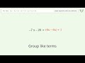 Linear equation with one unknown: Solve 5(x-4)+3x-9x=6-(2x+5)+8x step-by-step solution