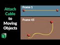 Blender Secrets - Cable with Physics connected to objects