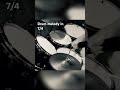 Drum melody in 7/4 #gretschdrums #drumbeat #drummer #drums #aquariandrumheads