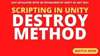 How to destroy game objects in various ways in Unity