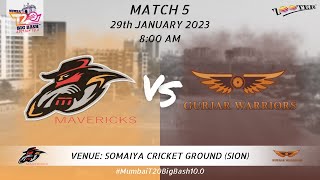 MAVERICKS VS GURJAR WARRIORS | BIG BASH 10.0 2023 MATCH 5 | DAY 3