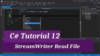C# Intermediate I Tutorial 12 - StreamReader Read File