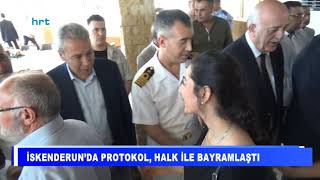 İskenderun’da protokol, halk ile bayramlaştı