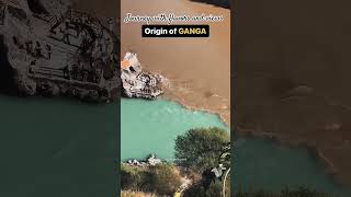 Origin of Ganga at devpryag where Bhagirathi and Alaknanda meet.