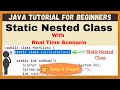 Static Nested Class in Java | Java for Beginners