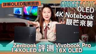 【OLED 4K Notebook】買OLED芒要睇HDR TrueBlack認證！ASUS Vivobook Pro 16X OLED、Zenbook 14X OLED開箱評測