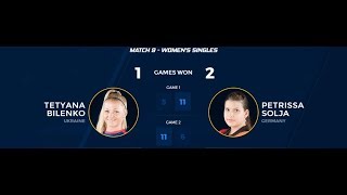 CEAT UTT Season 1| TIE 2 | DSvCHA | Match 9 Highlights| Tetyana Bilenko vs Petrissa Solja