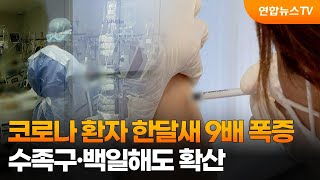 코로나 환자 한달새 9배 폭증…수족구·백일해도 확산 / 연합뉴스TV (YonhapnewsTV)