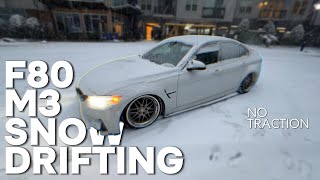 I DRIFTED MY M3 IN THE SNOW FOR THE FIRST TIME