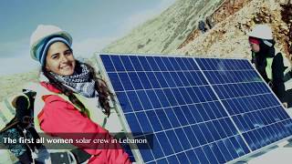 The first all women solar crew in Lebanon