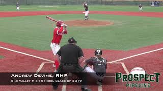 Andrew Devine Prospect Video, RHP, Simi Valley High School Class of 2019