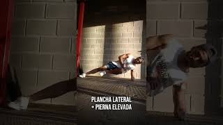 Plancha lateral + pierna elevada