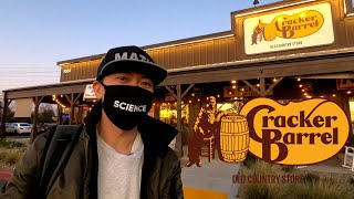 My FIRST TIME trying CRACKER BARREL!!! (Southern Country Theme American Cuisine)
