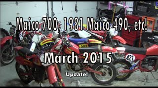 March 2015 Updates! - 81 Maico 490, Buying a Maico 700, Garage fluids