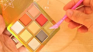 Mixing Makeup Eyeshadow into Clear Slime!Slime Coloring with Makeup!Satisfying Slime Videos! #15