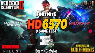 HD 6570 + i5 10400F - Test in 9 Games in 2025