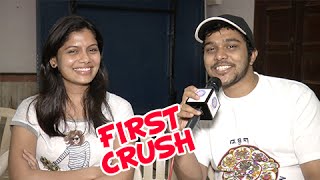 Suruchi Adarkar \u0026 Suyash Tilak Reveal Their First Crush! | Watch Now | Strawberry Marathi Natak