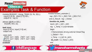 About Task and Function Statements in Verilog