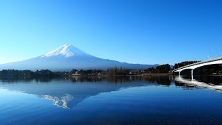 2017年 新春・正月の逆さ富士（河口湖）